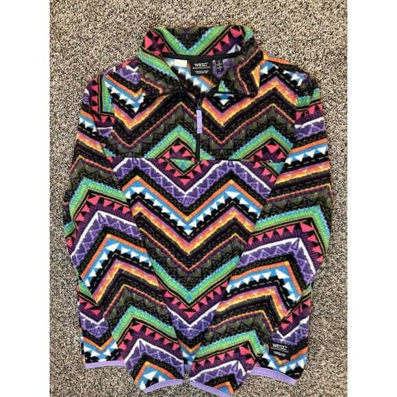 WEZC: Men’s Small Women’s Medium colorful fleece - Picture 3 of 7